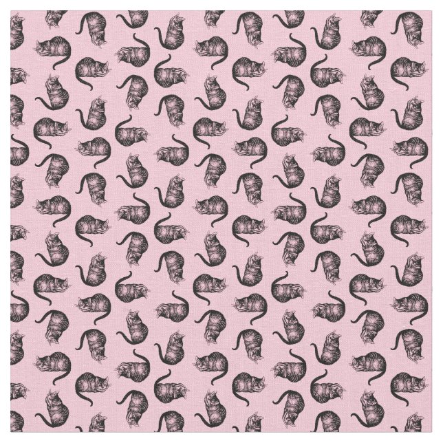 Tecido O Gato de Cheshire da Alice no País das Maravilhas (Detalhe)