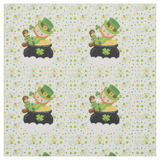 Tecido O Leprechaun da almofada da rua (Modelo)