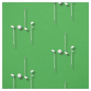 Tecido O logotipo do golfe com bola de golfe bate o
