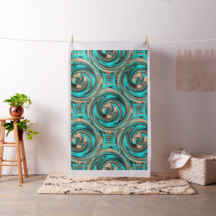 Tecido O mar e a areia...  .