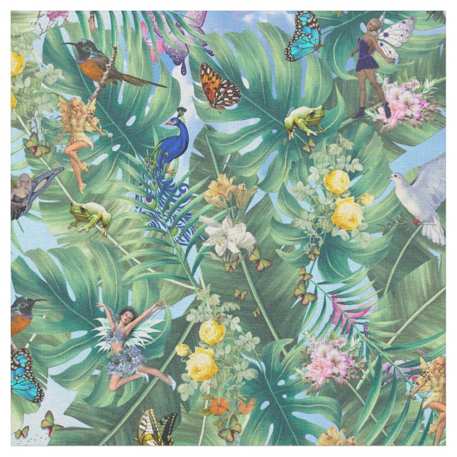 Tecido O Mundo da Fantasia Impressionante (Detalhe)