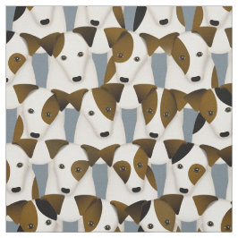 Tecido O padrão de cães de Parson Jack Russell Terriers