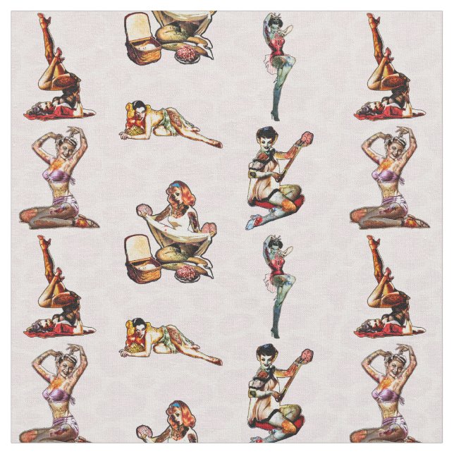 Tecido O Pin do zombi levanta (Detalhe)