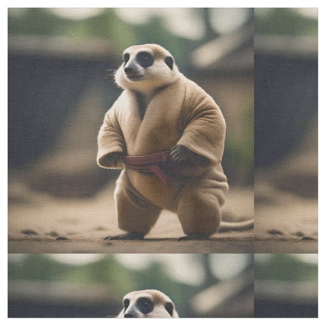 Tecido O poderoso Meerkat: Sumo Showdown, (Detalhe)