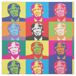 Tecido O Presidente engraçado Donald Trump da América. 