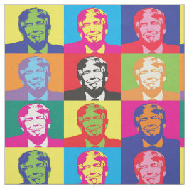 Tecido O Presidente engraçado Donald Trump da América. Po