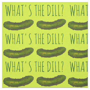 Tecido O que é o Impressão de picles verde do Dill