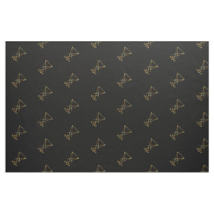 Tecido O sigil dourado de Lucifer