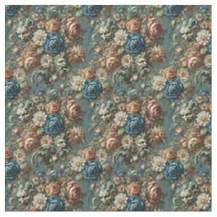 Tecido O sussurro que afiou a Faca - Azulejo denso