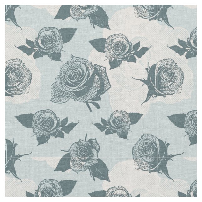 Tecido O teste padrão floral com aumentou (Detalhe)