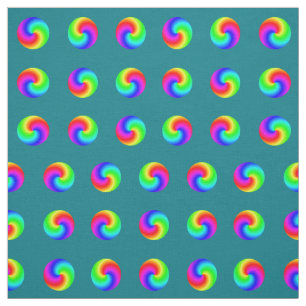 Tecido o teste padrão manchado dos círculos de cores do