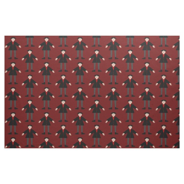 Tecido O Vampiro do Dia das Bruxas Bonito, Padrão (Fat Quarter)