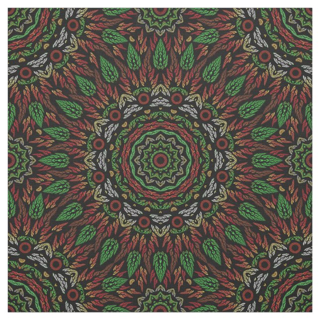 Tecido O Vidro Gótico Deixa O Padrão De Mandala (Modelo)