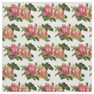Tecido O vintage floral aumentou