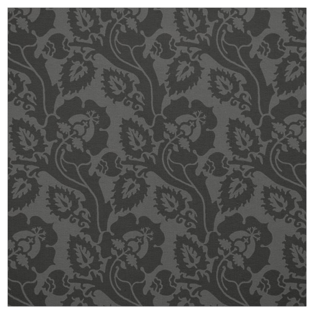 Tecido Oblique Floral, Antracite (Modelo)
