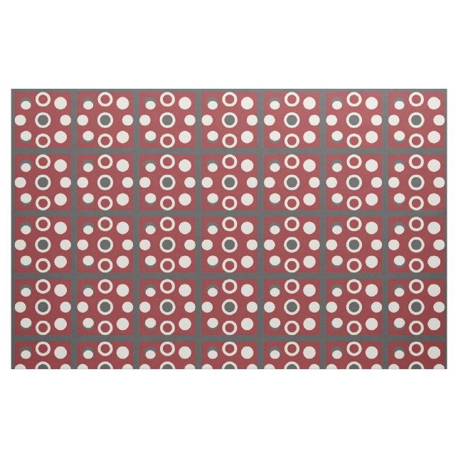 Tecido Obra de Arte Abstrata Com Formas Circulares (Fat Quarter)