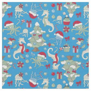 Tecido oceano natal papais noeis octopus jellyfish