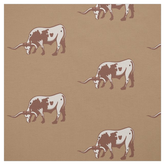 Tecido ocidental do impressão do boi de Longhorn (Modelo)