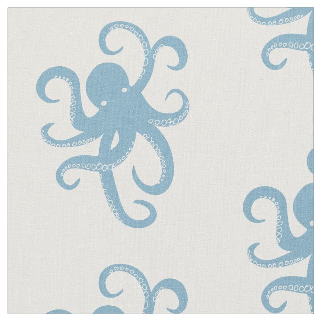 Tecido Octopus azul (Detalhe)