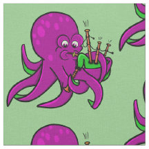 Octopus Soprando Música De Fazer Em Bagpipe
