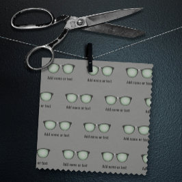 Tecido Óculos geeks / óculos de Nerd texto próprio qualqu