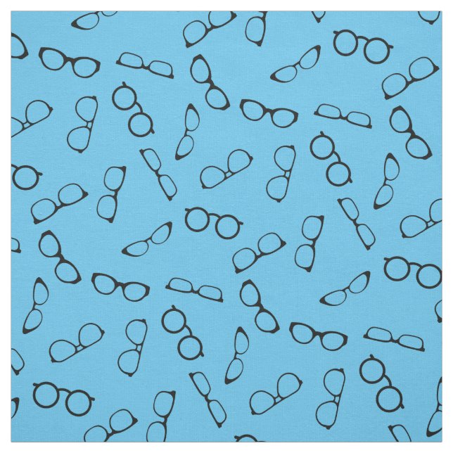 Tecido Óculos Óptico Bonito Optometrista Azul (Modelo)