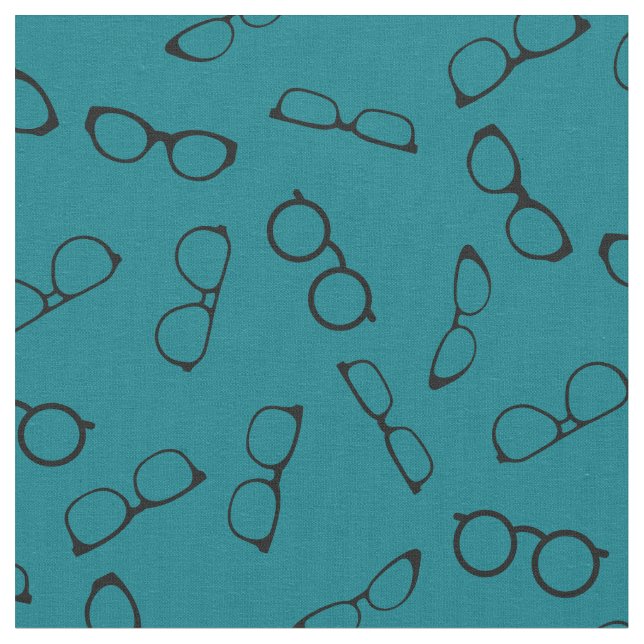 Tecido Óculos Óptico Optometrista Teal (Detalhe)