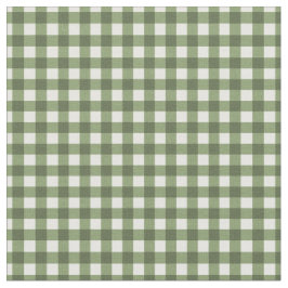 Tecido Okra Green verificou Gingham para lixeiras domésti