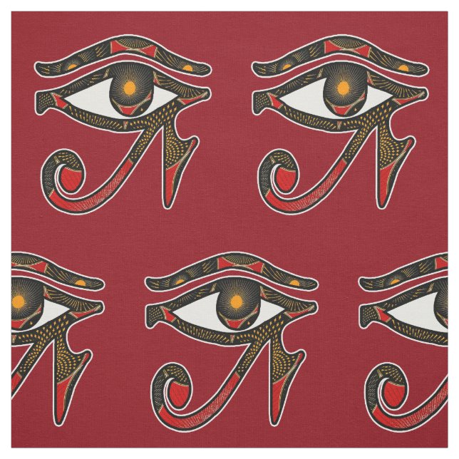 Tecido Olho de Horus Impressão Egípcio Africano (Modelo)