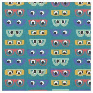Tecido Olhos Googly Geeky engraçados, caixa