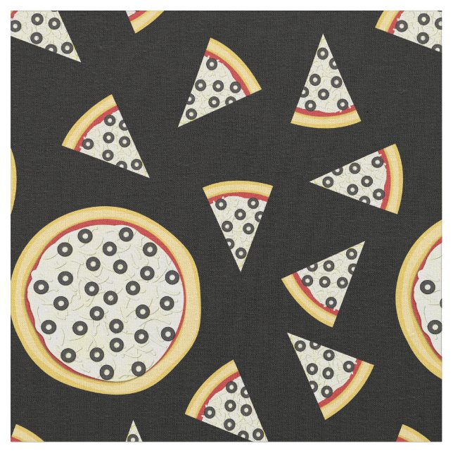 Tecido Olives Pizza, Filhos de Comida (Detalhe)