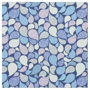 Tecido Ondas brilhantes cor-de-rosa azul