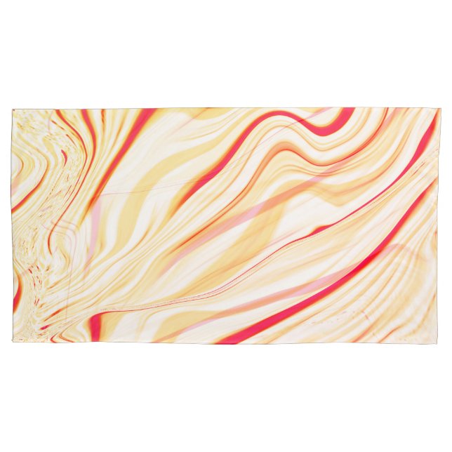 Tecido ondulado com tons bege claro, curva rosa ve (Frente-Esquerda)