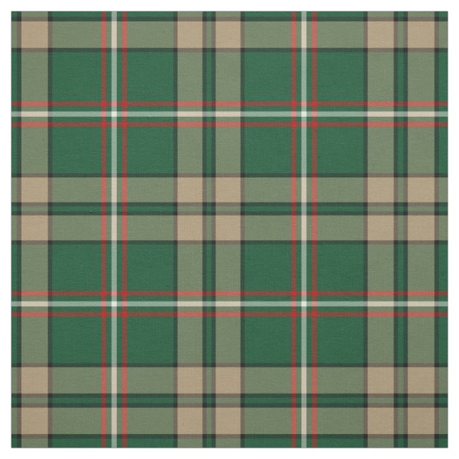 Tecido O'Neill Tartan Green e Tan Irish Xadrez (Modelo)