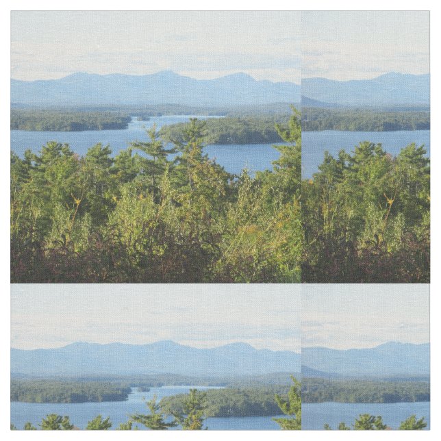 Tecido Opinião impressionante do winnipesaukee do lago (Detalhe)
