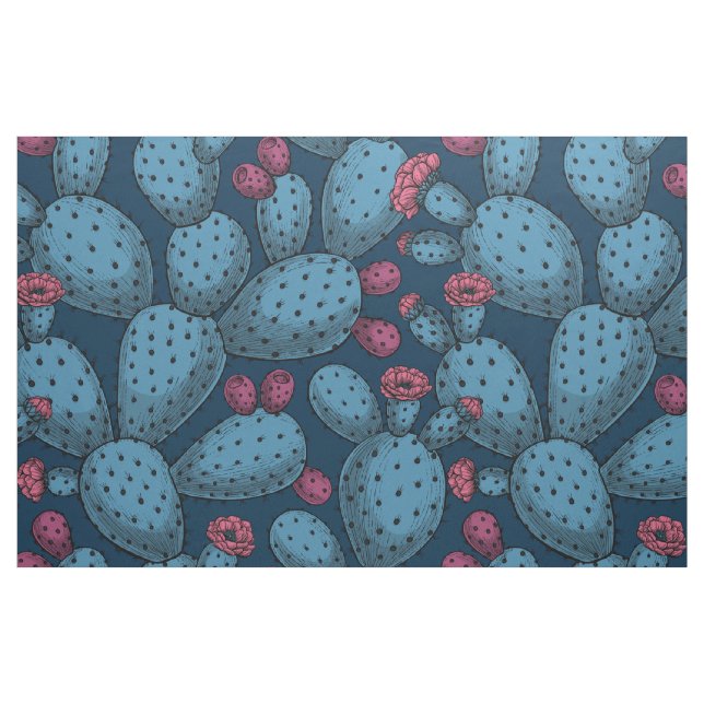 Tecido Opuntia florescente (Fat Quarter)