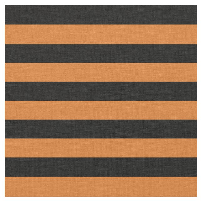Tecido Orange Black Horizontal Stripes Half Inch Size (Detalhe)
