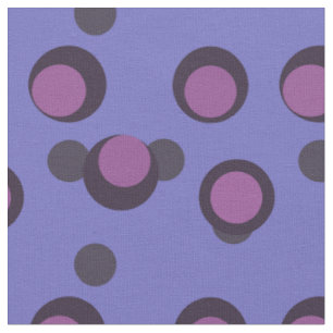 Tecido Órbita retrô em rosa e roxo