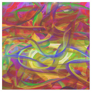 TECIDO ORGANZA SILK RIBBONS MULTICOLOR VERMELHO