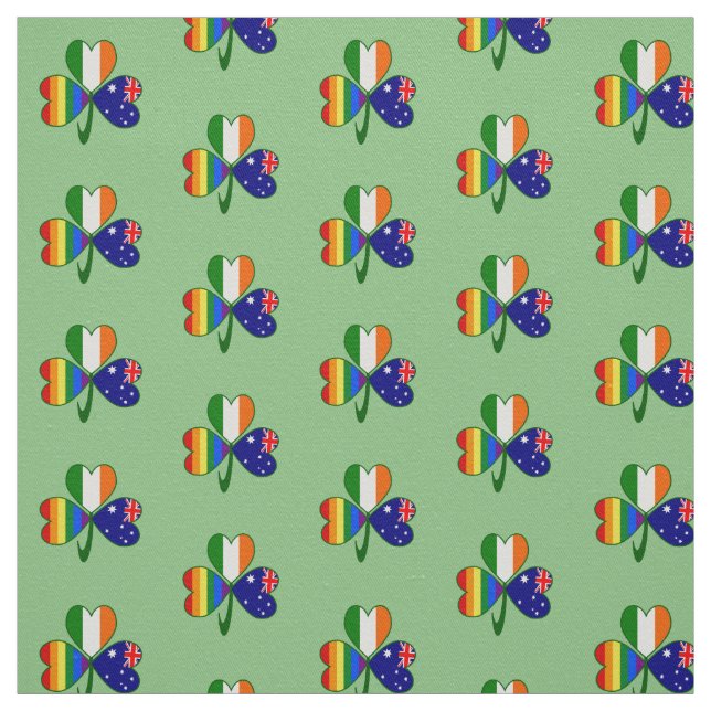 Tecido Orgulho gay Shamrock da Austrália (Modelo)