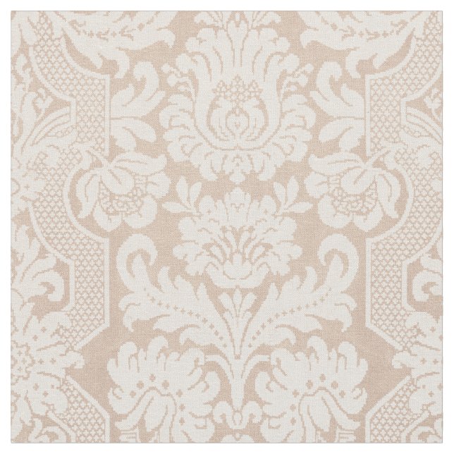 Tecido Ornamentado Elegante Cream Victorian Damask (Detalhe)
