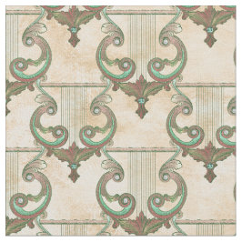 Tecido Ornamentado Patina Harps em Tan