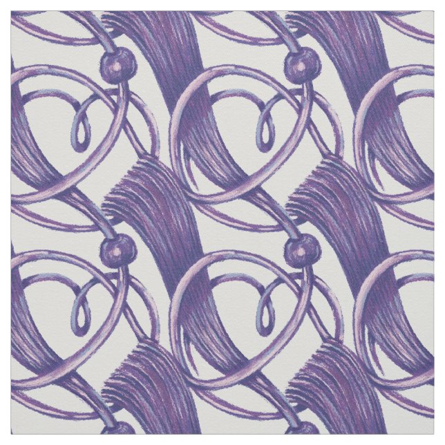 Tecido Ornamentado roxo. (Modelo)