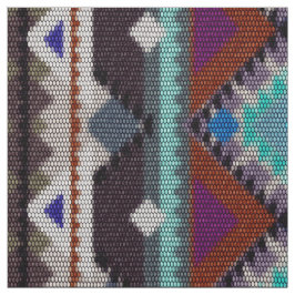 Tecido Ornamento boémio no ethno-estilo, asteca