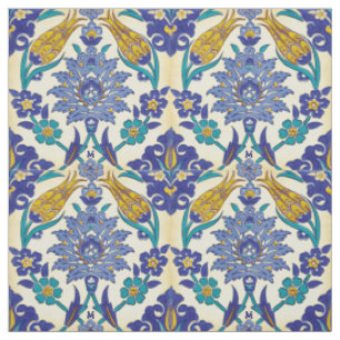 Tecido Ornamento cerâmico do vintage do estilo de Azulej