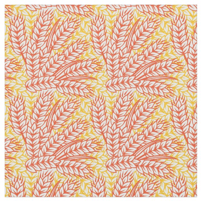 Tecido Ornamento com orelhas do trigo (Detalhe)