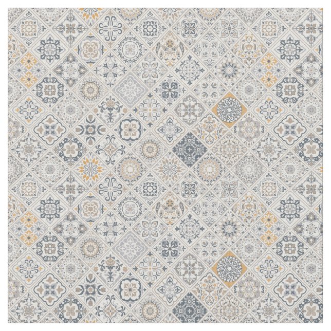 Tecido Ornamento tradicional português e espanhol Boho  (Detalhe)