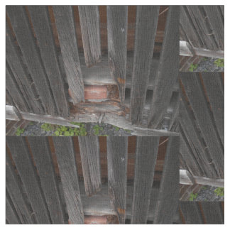 Tecido Os conselhos velhos do celeiro e tijolo vermelho