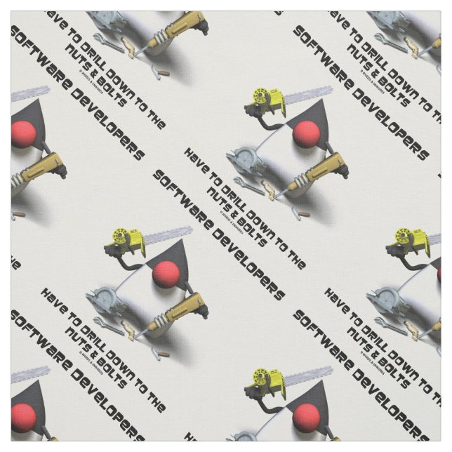 Tecido Os Desenvolvedores De Software Têm Que Fazer Drill (Modelo)