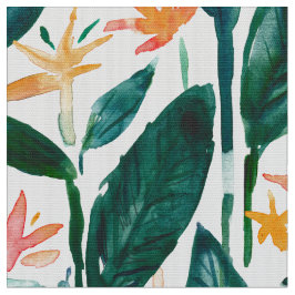 Tecido OS POP DE BOPs pássaro da aguarela do paraíso